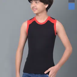 Dollar Bigboss Boys Pack Of 3 Assorted Innerwear Vests-MBKB-05-BB05-PO3-CO1-Assorted-image-62