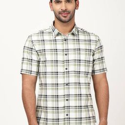 Indian Terrain Men Classic Slim Fit Checked Shirt-picture-23