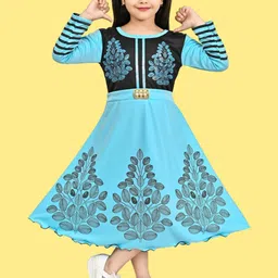 FASSY Ethnic Motifs Fit & Flare Dress-picture-16