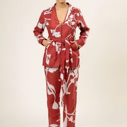Doodlage Women Longline Open Front Jacket with Embroidered-6