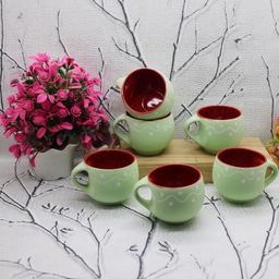 laghima jadon Multicoloured Printed Ceramic Matte Cups Set of Cups and Mugs image 4