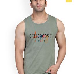 SLOWLORIS Pack Of 2 Printed Combed Cotton Gym Vests VSL26 CMB(CHS LGTGREEN)(LOOK YELLOW)-image-94