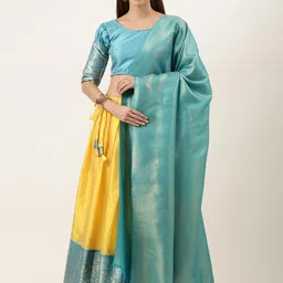 Payu Semi-Stitched Lehenga & Unstitched Blouse With Dupatta-picture-24
