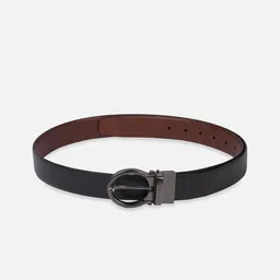 Peter England Men Textured Tang Closure Leather Reversible Formal Belt-picture-5