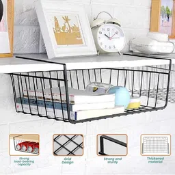Go Hooked Pack of 3 Multipurpose Under Shelf Organizer image 3