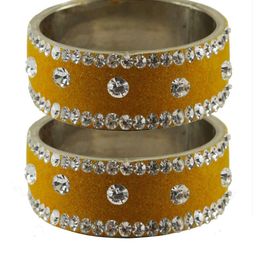 Vidhya Kangan Women Orange Bangle-image-3