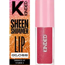 KINDED Hydrating Sheen Shimmer Lip Gloss With Vitamin E- 5 ml - Orchid Beetroot 07 image 5