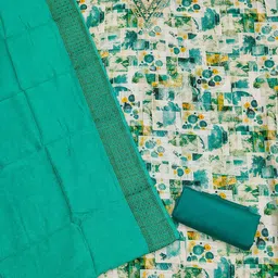 MANVAA Abstract Printed Sequinned Unstitched Dress Material image 2