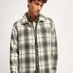 THE BEAR HOUSE Men Tartan Checks Opaque Checked Casual Shirt-image-45