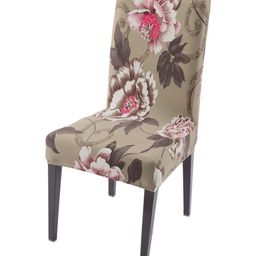 HOKIPO  Brown Printed Chair Cover-image-36