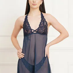 Fleurt Net Halter Neck Baby Doll-image-16