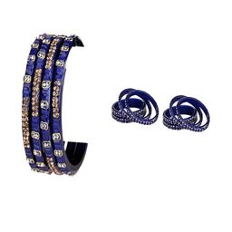 SOMIL Women Set Of 12 Artificial Stones And Beads Handcrafted Glass Bangles-image-93