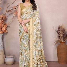 DIVASTRI Women Cream Sarees-picture-28