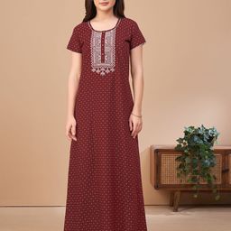 Sand Dune Printed Maxi Nightdress-image-57