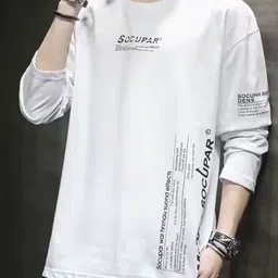 StyleCast x Revolte Men Typography Printed Round Neck Relaxed Fit T-shirt-image-23