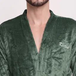 KLOTTHE Wool Bath Robe With Belt-picture-52