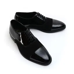MONKSTORY Men Tuxedo Lace-ups Formal Oxfords-image-83