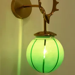 Somil Designer Green Glass Wall Lamp-image-25