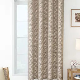 Story@home Beige Room Darkening Window Curtain-49
