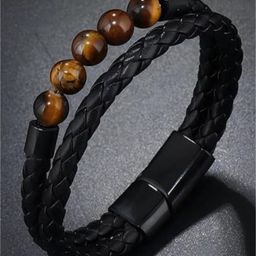 ZENZI FASHION Leather Wraparound Bracelet-22