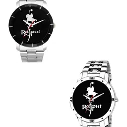 TARIDO Men Printed Dial & Bracelet Style Straps Analogue Watch RAJUT_COMBO_WATCH_SM-image-99
