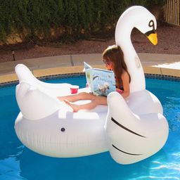 Intex Swan Shaped Pool Float Ride On - White image 4