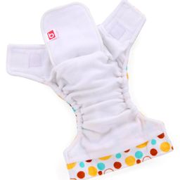 Babyhug Reusable Cloth Diaper With SmartDry Abstract Print  - White image 4