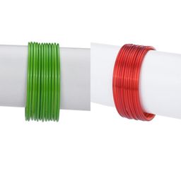 SOMIL Green Alloy Bangles-image-33