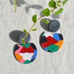 VMA PLAY FASHION Circular Shaped Drop Earrings-image-71