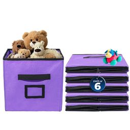 Kuber Industries Purple 6 Pieces Multi-Utility Organisers-22