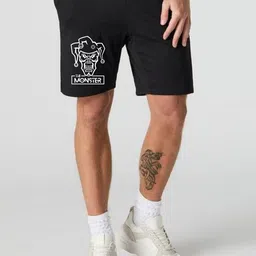 FABSTIEVE Men Graphic Printed Low-Rise Above Knee Cotton Regular Shorts-image-74