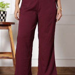 LetsDressUp Women Crepe Wide Leg Palazzo-image-93