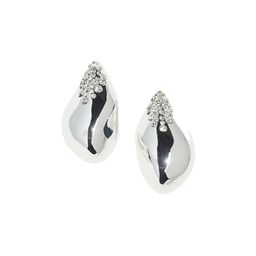 H&M Rhinestone-Embellished Dome Earrings-31