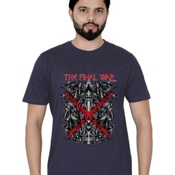 LA MILANO Men Graphic Printed Round Neck Pure Cotton Slim Fit T-shirt-image-45