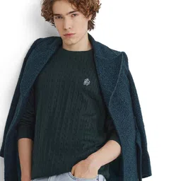 RARE RABBIT Men Cable Knit Pullover-picture-43