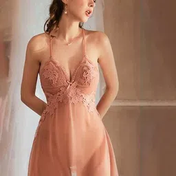 StyleCast Shoulder Straps Self Design Baby Doll-image-22