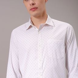 Luxe by TIGC Men Slim Fit Opaque Printed Formal Shirt-image-97