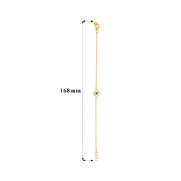 BHIMA 22K BIS Hallmark 916 Purity Yellow Gold Evil Eye Bracelet image 2