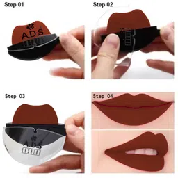 A.D.S Set Of 2 Lip Shape Apple Design Lipstick - 10 gm Each Shade 07 - 08 image 4