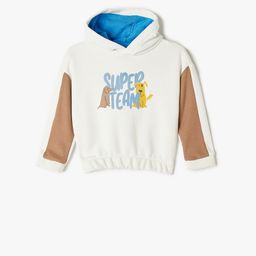 Koton Boys Printed Hooded Pullover Sweatshirt-picture-47