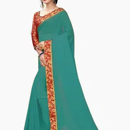limtd Pure Georgette Saree image 4