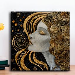 OLIVE TREE Yellow & Black 1 Piece Canvas Religious Wall Paintings-picture-8