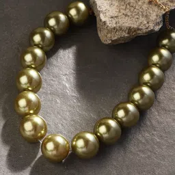 SOHI Gold-Plated Beaded Majest Collar Necklace-picture-30