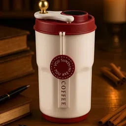 Myntra Elegant Homes Red Stainless Steel Double Wall Vacuum Water Bottle-image-16