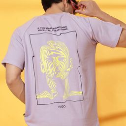 Metronaut Men Typography Printed Round Neck Oversized T-shirt-picture-35