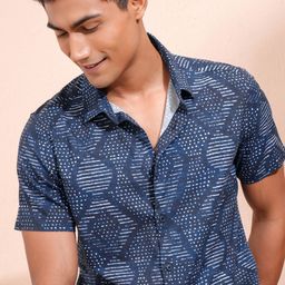 Locomotive Premium Men Printed Day Occasion Slim Fit Shirt-image-61