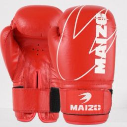 Competition Style Leather Moulded Boxing Gloves 16 oz (Red) Boxing Gloves-image-49