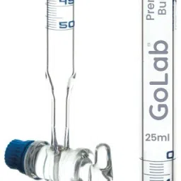 Laboratory Premium Calibrated borosilicate 3.3 glass Burette 25ml Buret-13