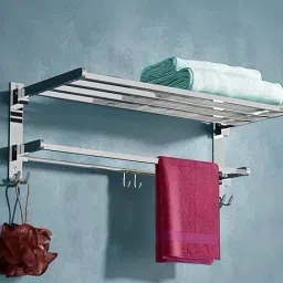 Folding Rack for Bathroom/Stand/Hanger/Bathroom Accessories Silver Towel Holder-image-70