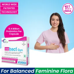dr. morepen INTEBACT GYN Prebiotic and Probiotics Supplement || 5.4 Billion CFU Unflavoured Capsules image 4